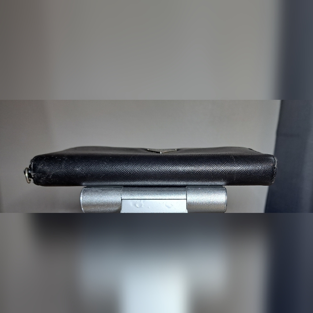 Prada Black Saffiano Leather Zip-Around Wallet - Picture 9 of 16
